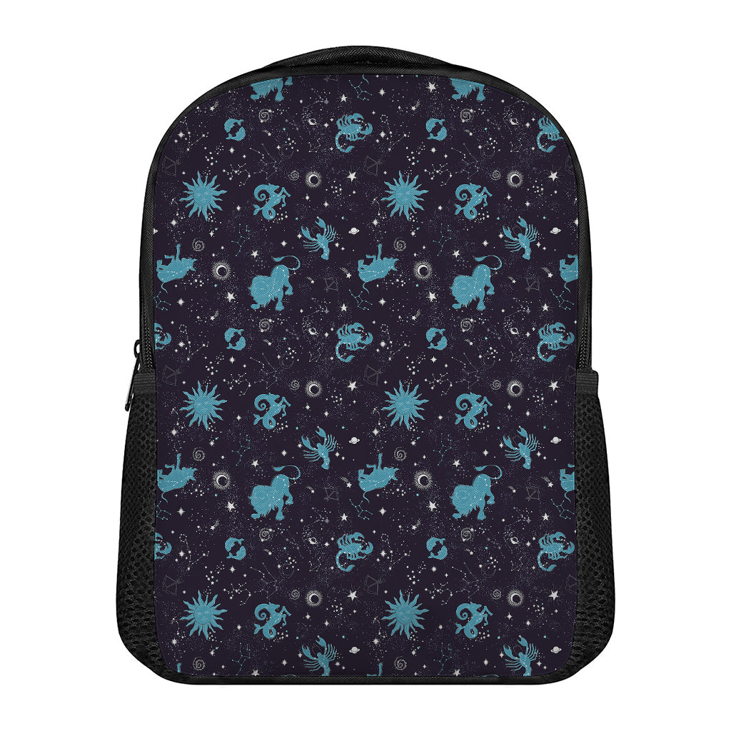 Constellation Zodiac Signs Pattern Print Casual Backpack