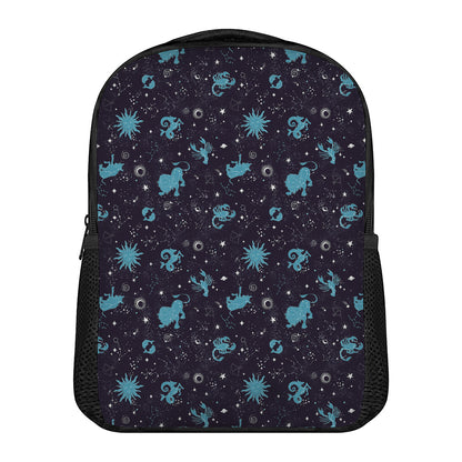 Constellation Zodiac Signs Pattern Print Casual Backpack