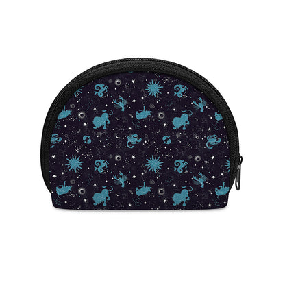 Constellation Zodiac Signs Pattern Print Coin Purse