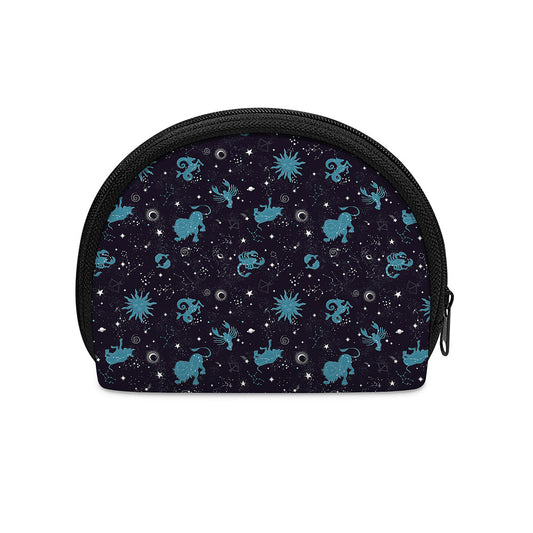 Constellation Zodiac Signs Pattern Print Coin Purse