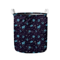 Constellation Zodiac Signs Pattern Print Collapsible Laundry Basket