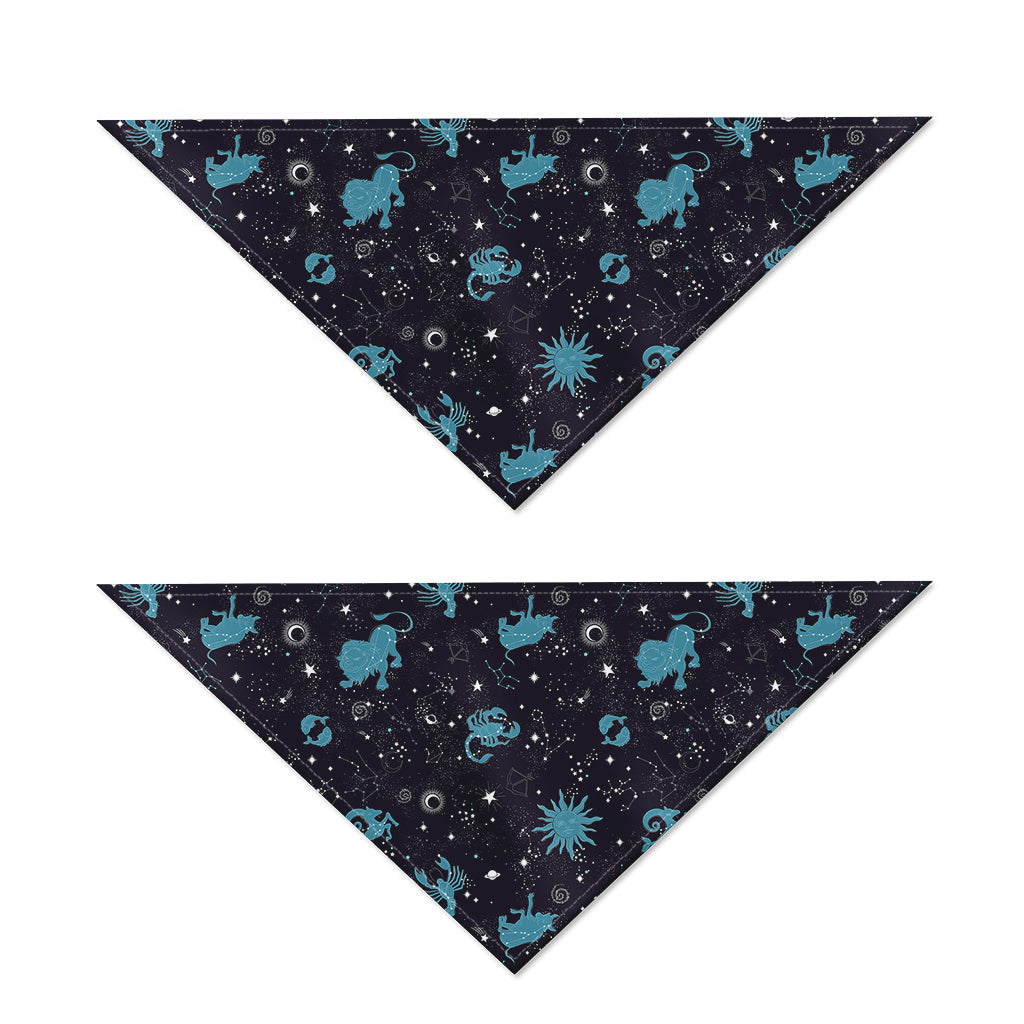 Constellation Zodiac Signs Pattern Print Dog Bandana