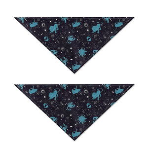 Constellation Zodiac Signs Pattern Print Dog Bandana