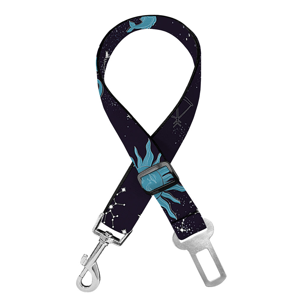 Constellation Zodiac Signs Pattern Print Dog Seat Belt