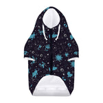 Constellation Zodiac Signs Pattern Print Dog Zip Up Hoodie