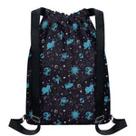 Constellation Zodiac Signs Pattern Print Drawstring Backpack