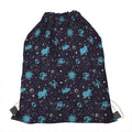 Constellation Zodiac Signs Pattern Print Drawstring Bag