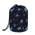 Constellation Zodiac Signs Pattern Print Drawstring Makeup Bag