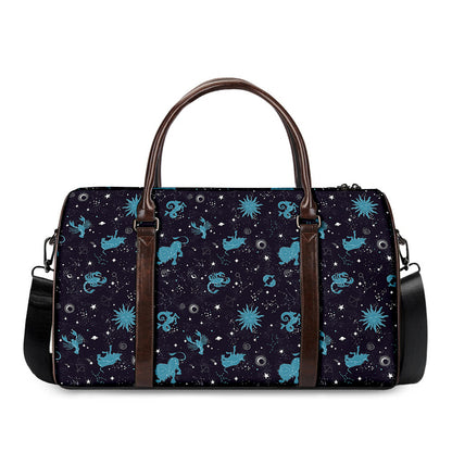 Constellation Zodiac Signs Pattern Print Duffle Bag