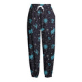 Constellation Zodiac Signs Pattern Print Fleece Lined Knit Pants