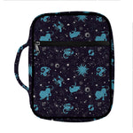 Constellation Zodiac Signs Pattern Print Front Pocket Bible Bag