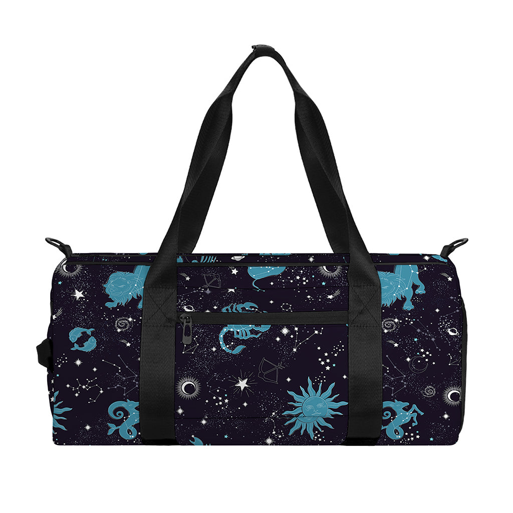 Constellation Zodiac Signs Pattern Print Gym Bag