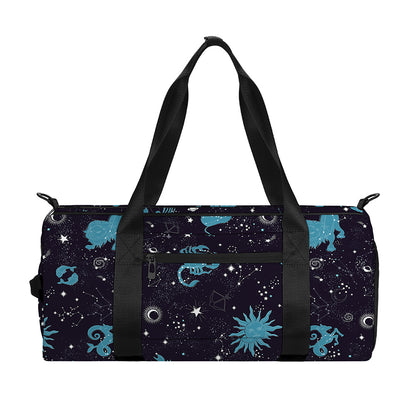Constellation Zodiac Signs Pattern Print Gym Bag