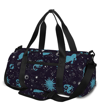 Constellation Zodiac Signs Pattern Print Gym Bag