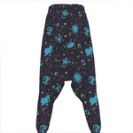 Constellation Zodiac Signs Pattern Print Hammer Pants