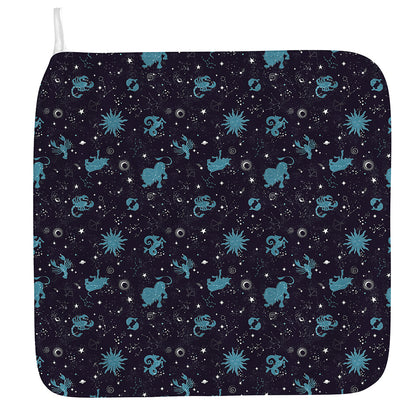 Constellation Zodiac Signs Pattern Print Hand Towel