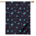 Constellation Zodiac Signs Pattern Print House Flag