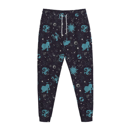 Constellation Zodiac Signs Pattern Print Jogger Pants
