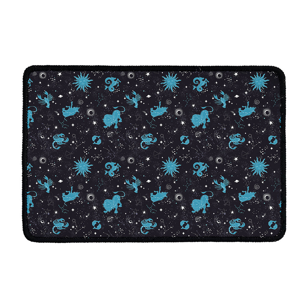 Constellation Zodiac Signs Pattern Print Kitchen Mat