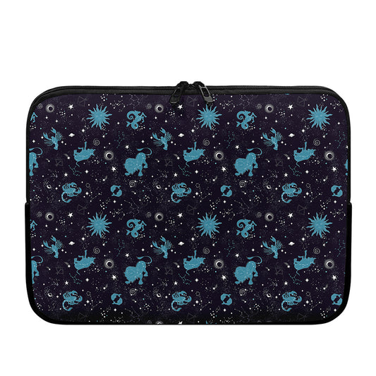 Constellation Zodiac Signs Pattern Print Laptop Sleeve