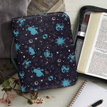 Constellation Zodiac Signs Pattern Print Leather Bible Cover