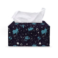 Constellation Zodiac Signs Pattern Print Leather Tissue Box Cover