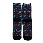 Constellation Zodiac Signs Pattern Print Long Socks