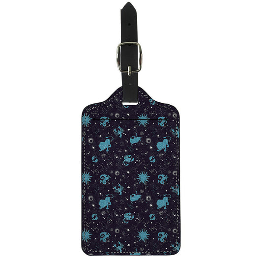 Constellation Zodiac Signs Pattern Print Luggage Tag