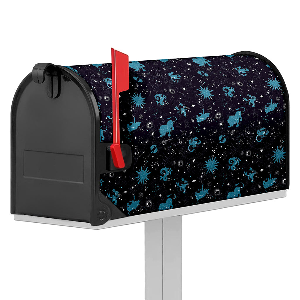 Constellation Zodiac Signs Pattern Print Mailbox Cover