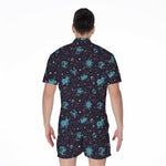 Constellation Zodiac Signs Pattern Print Men's Rompers