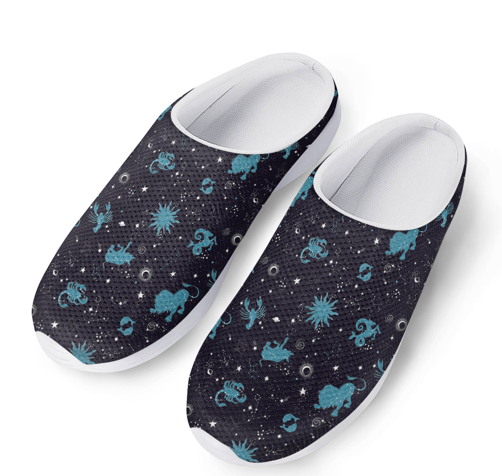 Constellation Zodiac Signs Pattern Print Mesh Casual Shoes