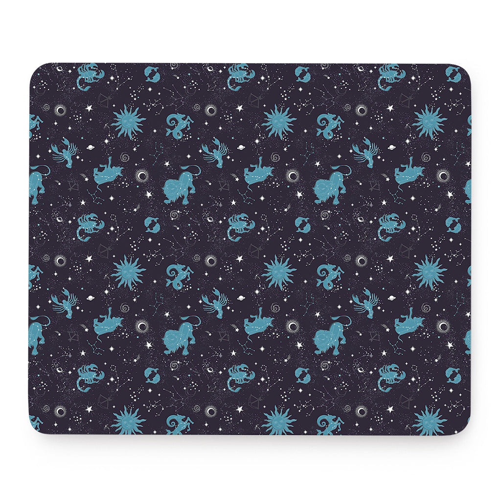Constellation Zodiac Signs Pattern Print Mouse Pad