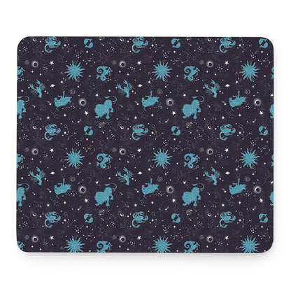Constellation Zodiac Signs Pattern Print Mouse Pad