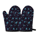 Constellation Zodiac Signs Pattern Print Oven Mitts