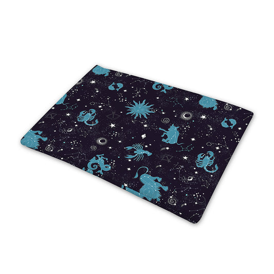 Constellation Zodiac Signs Pattern Print Pet Cooling Mat Cover
