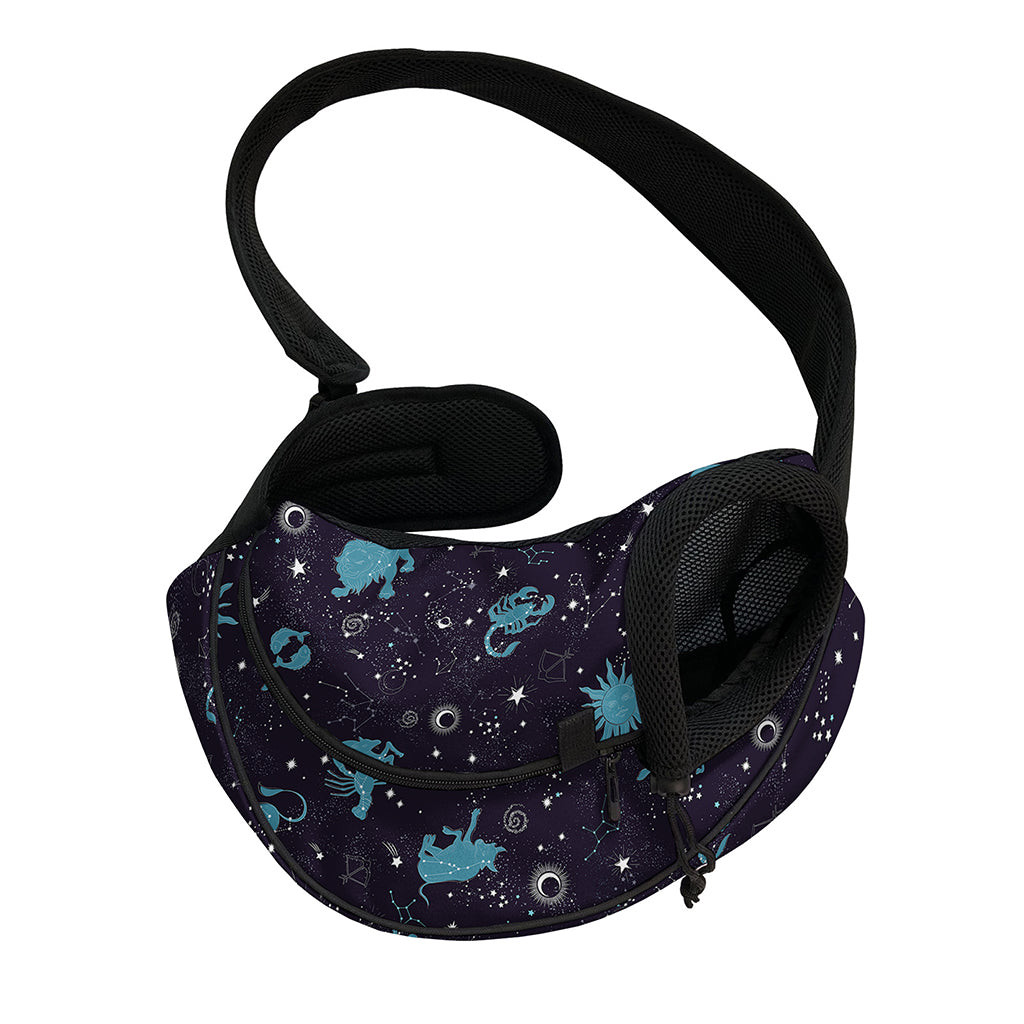 Constellation Zodiac Signs Pattern Print Pet Sling Carrier