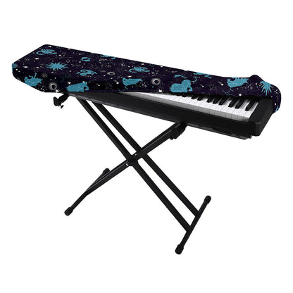 Constellation Zodiac Signs Pattern Print Piano Keyboard Cover
