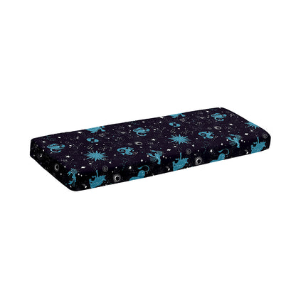 Constellation Zodiac Signs Pattern Print Piano Keyboard Cover