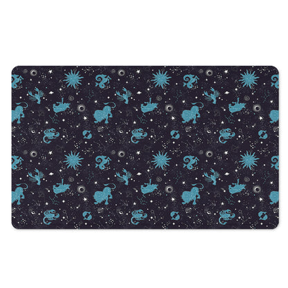 Constellation Zodiac Signs Pattern Print Polyester Doormat