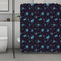 Constellation Zodiac Signs Pattern Print Polyester Shower Curtain