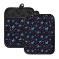 Constellation Zodiac Signs Pattern Print Pot Holders With Pocket