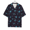 Constellation Zodiac Signs Pattern Print Rayon Hawaiian Shirt