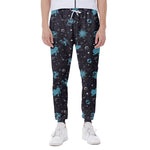 Constellation Zodiac Signs Pattern Print Scuba Joggers