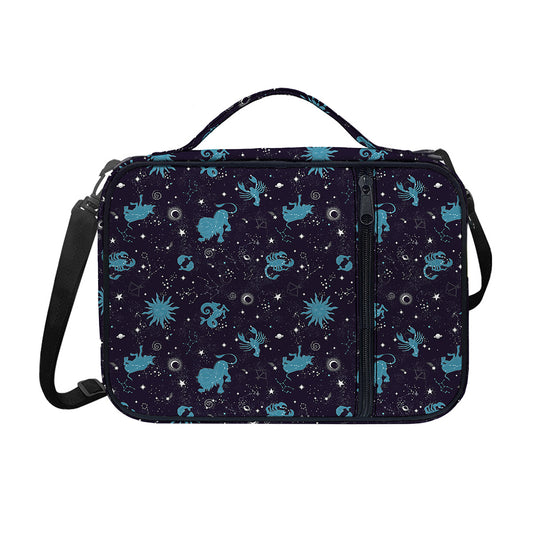 Constellation Zodiac Signs Pattern Print Shoulder Strap Bible Bag