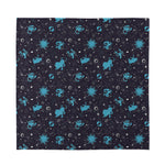 Constellation Zodiac Signs Pattern Print Silk Bandana