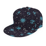 Constellation Zodiac Signs Pattern Print Snapback Cap