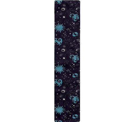 Constellation Zodiac Signs Pattern Print Table Runner