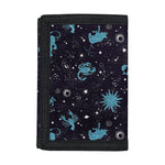 Constellation Zodiac Signs Pattern Print Trifold Wallet