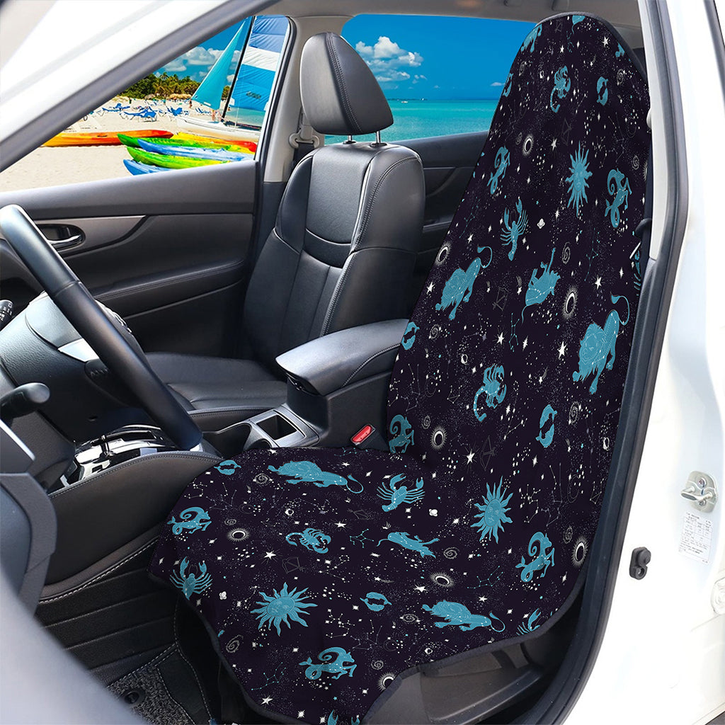 Constellation Zodiac Signs Pattern Print Waterproof Car Seat Cover