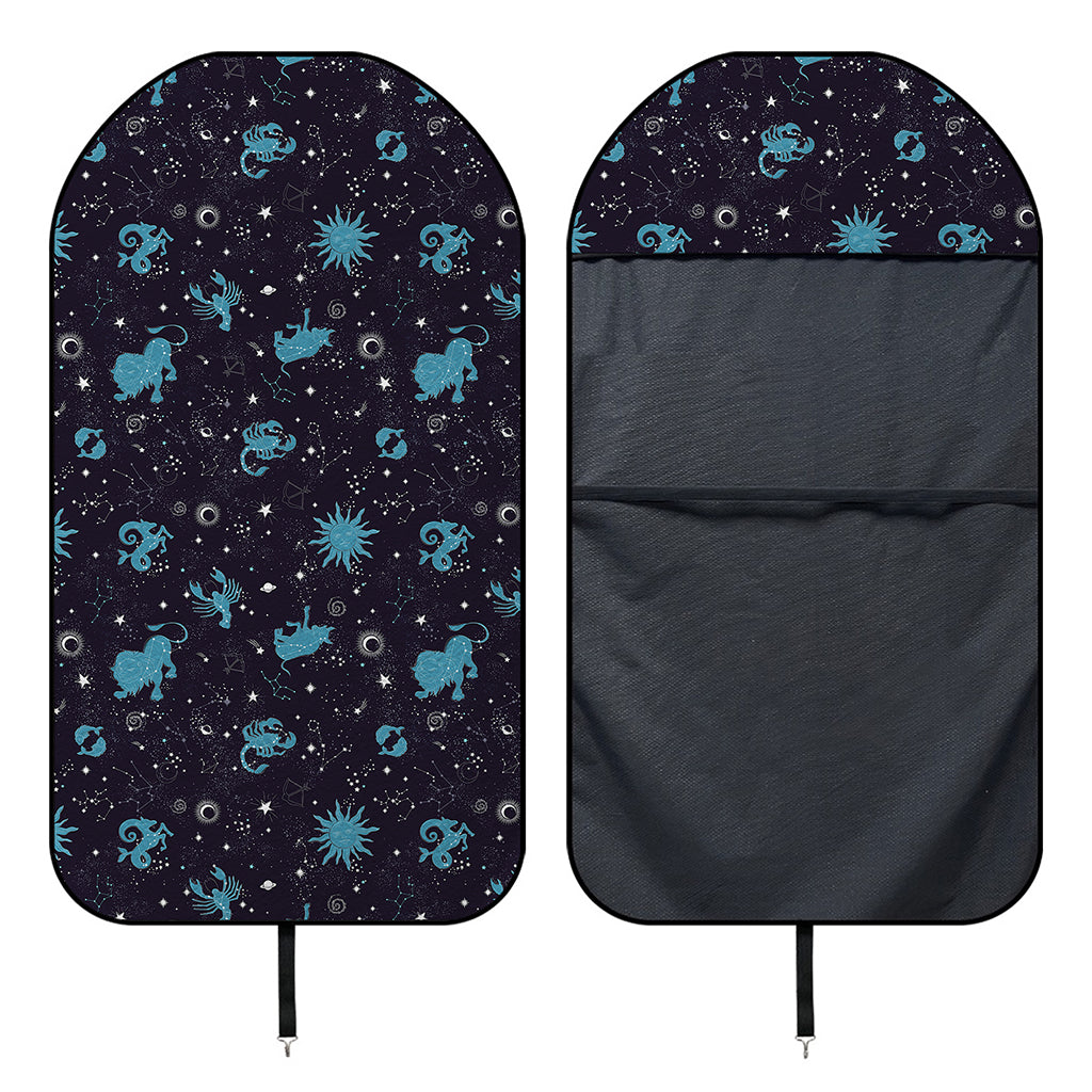 Constellation Zodiac Signs Pattern Print Waterproof Car Seat Cover
